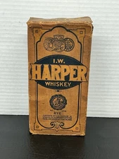 Antique 1906 Empty Box I.W. Harper Rye Whiskey Your Grandfather Used Advertising