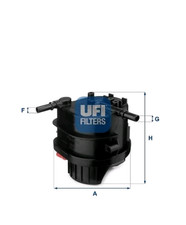 24.015.00 UFI Kraftstofffilter für CITROËN,FORD,PEUGEOT,TOYOTA