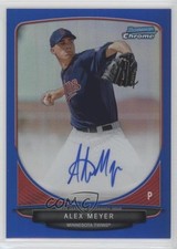 2013 Bowman Chrome Prospects Blue Refractor 23/150 Alex Meyer #BCP-AM Auto 8b5