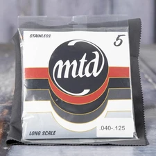 MTD STR5CM Stainless Steel Round Wound Custom Medium Bass Strings, 40-125