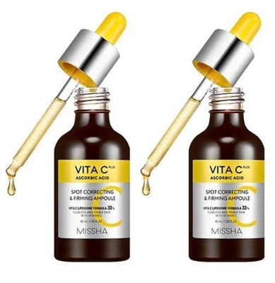 1+1 MISSHA VITA C PLUS SPOT CORRECTING & FIRMING AMPOULE 40mL K-BEAUTY