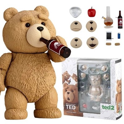 TED 2 Movie Teddy Bear 3.5'' Boxed Movable Action Figure Toy Collectors Model USA