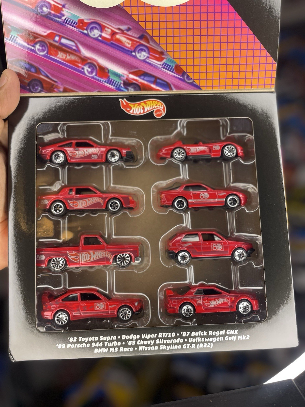 hot-wheels-mattel-80th-anniversary-toy-vehicle-8-pack-in-hand-ebay