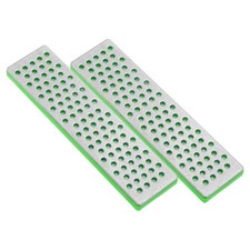 100mm  Extra-Coarse Ski Snowboard 2Pcs Diamond Stone Edge Files,Green