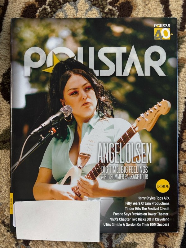 ANGEL OLSEN Pollstar Magazine music band RARE industry address label