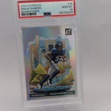 2024 Panini Donruss - Downtown! Malik Nabers #18 PSA 10 New York Giants 