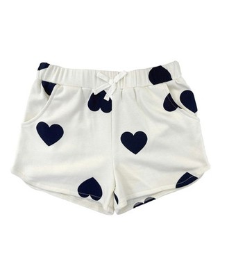 Kensie Big Girls French Terry Pull on Shorts - White - M