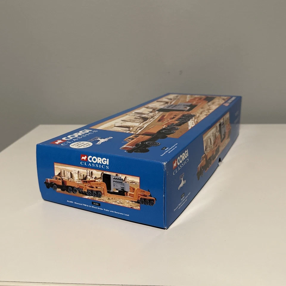 Corgi Classics 55301 Allied DiamondT & 24 Wheel Lowboy NIB  - Image 4 of 4