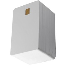 50Pcs ISO7816 Contact SLE 4442 Chip PVC Smart White IC Cards For Rental c