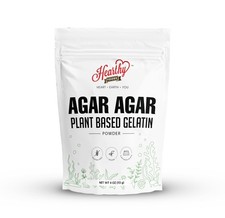 Hearthy Foods Agar Agar Powder 4oz Vegan Gelatin Substitute, Certified Halal,...