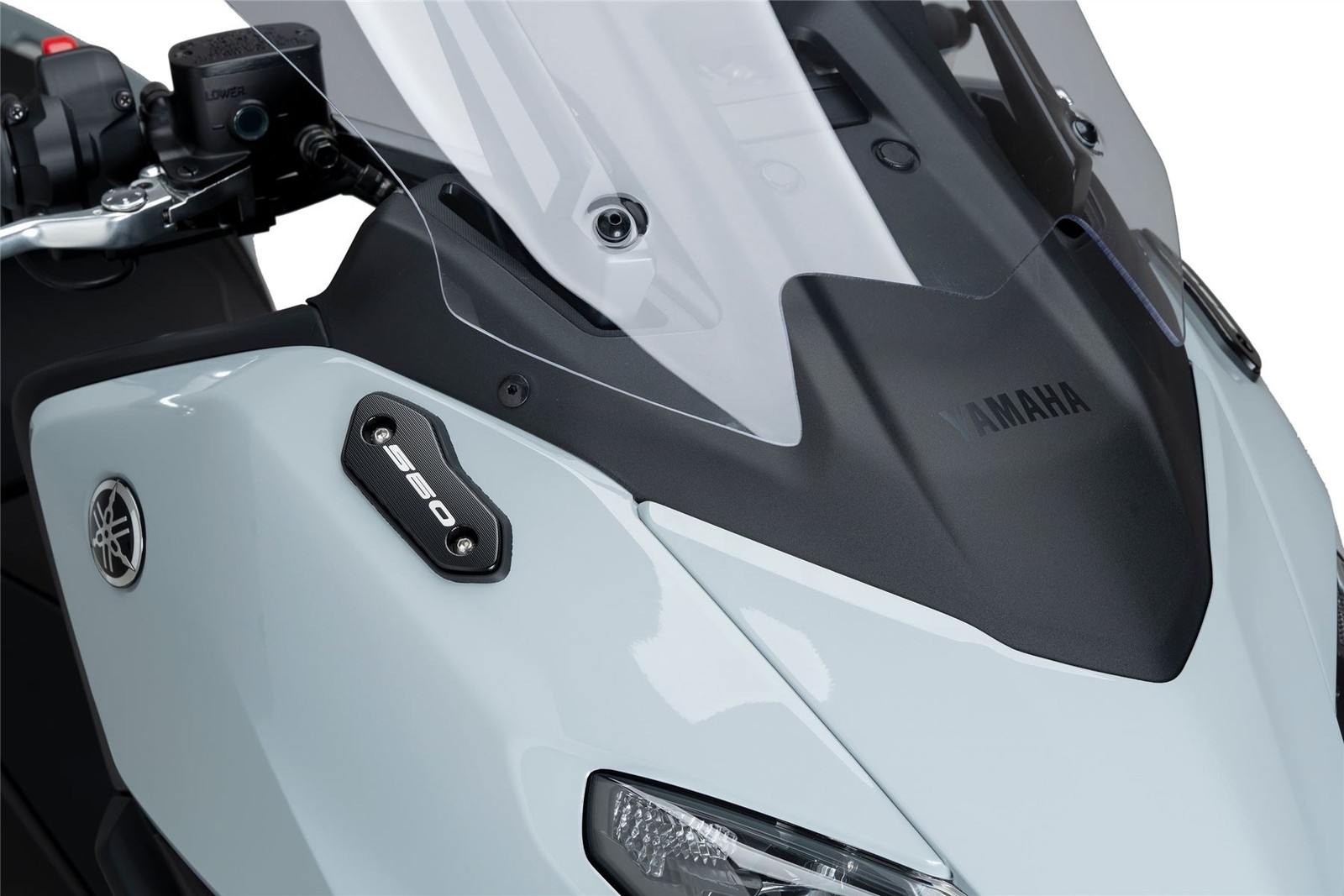 Puig Black Aluminium Mirror Caps Yamaha TMAX 560 2025-2026