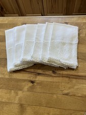 Set Of 6 Vintage Cloth Linen Napkins 