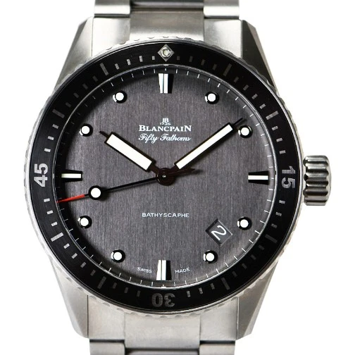 Blancpain — BLANCPAIN  -  Fifty Fathoms Bathyscaphe Automatic in Titanium