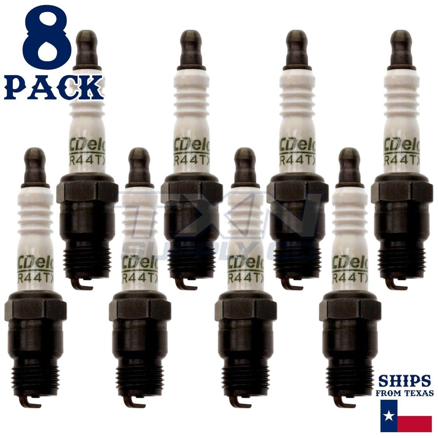8 Pack Genuine GM ACDelco Spark Plugs R44TX