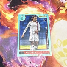 2021-22 Merlin UEFA Champions League #27 Malo Gusto Aqua Prism Refractor