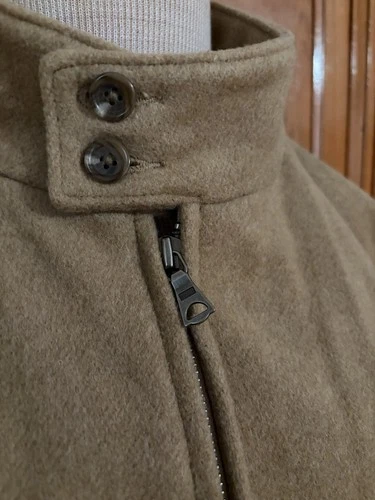 Vintage Polo Ralph Lauren Wool Harrington Jacket Mens Large Camel Tan Full Zip image 6