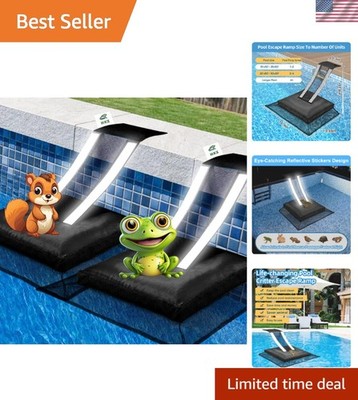 Urban Wildlife Protector: Reflective Pool Frog Escape Ramp for Small Creatures