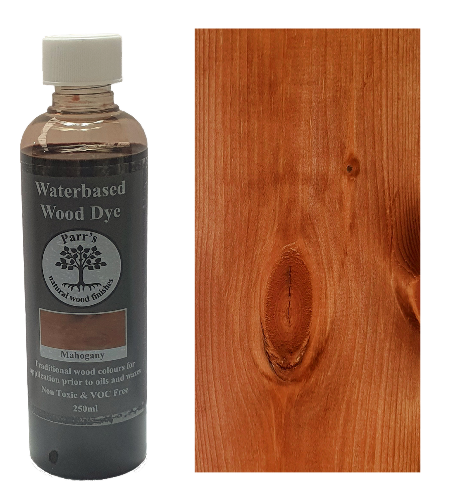 Parr's Water based  interior wood stain - Environmentally friendly -Mahogany