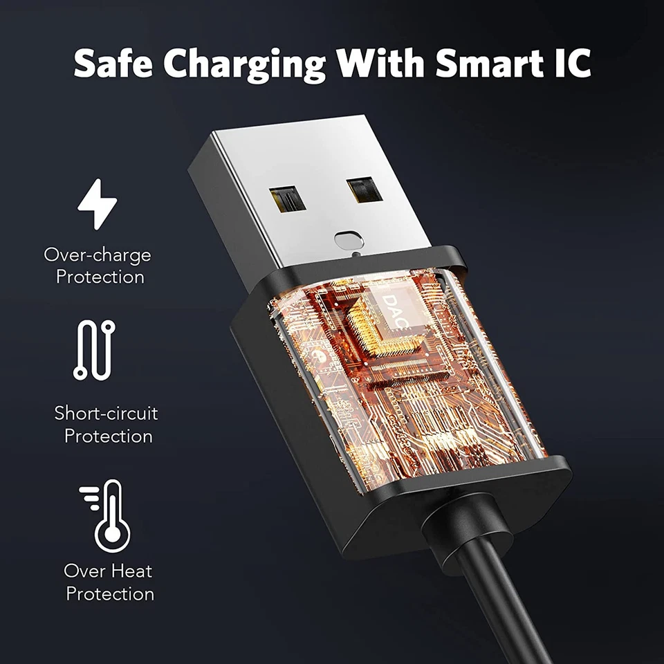 2-Pin Universal USB Data Charging Cable Magnetic Charger For Smart Watch 2.84mm - Image 3 of 4