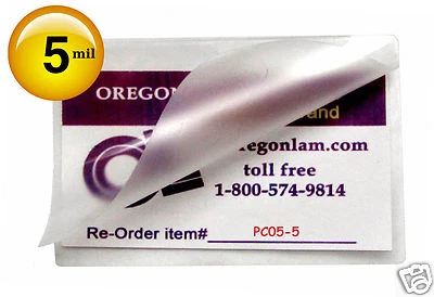 OREGON LAMINATIONS PREMIUM 500/pack Prayer Card size Hot Laminating Pouches 5 Mil 2-3/4 x 4-1/2, 2.75 x 4.5