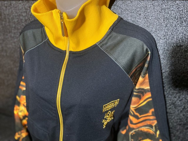 Rare Adidas x Muhammad Ali Tracksuit jacket 4XL Black Yellow | eBay
