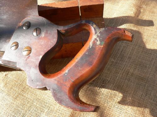 Vintage Disston & Sons Philada Mitre Saw - 26'', 1896 -1917 - Picture 11 of 24