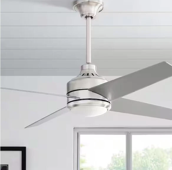 Home Decorators Mercer 52 in. LED Indoor Brushed Nickel Ceiling Fan - Image 2 of 4