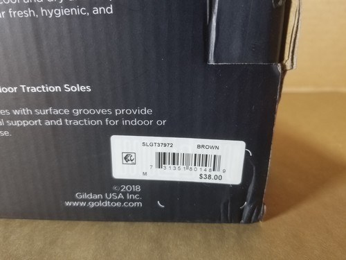 Gold Toe Premier Men's Memory Foam Slippers Size Medium (8-9) New in Box $38 - Picture 17 of 19
