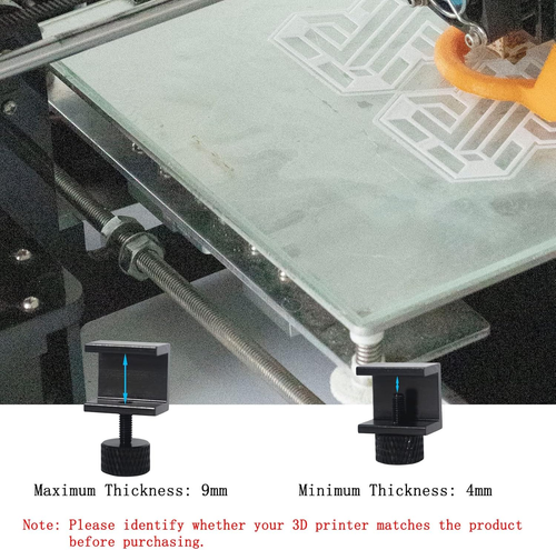 8 Stück 3D Drucker Glas Bett Clips, 3D Drucker Gitter Glas Befestigung Klemme.. - Bild 4 von 12