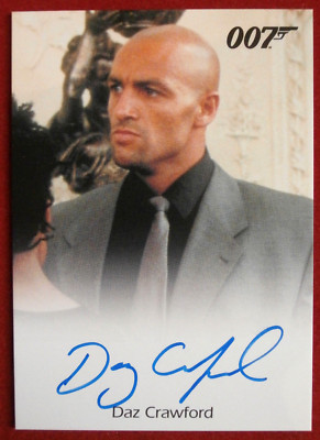 JAMES BOND - The World Is Not Enough - DAZ CRAWFORD, handsignierte Autogrammkarte