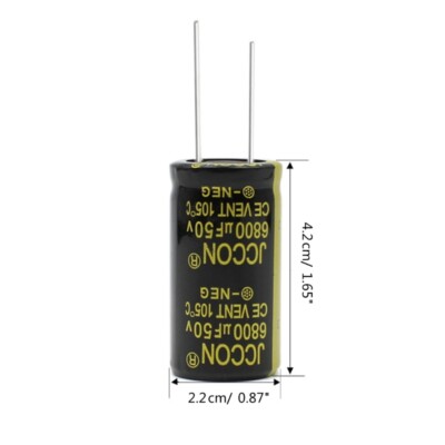 Produktbild von Elektrolytkondensator 50V 6800µF – 22x40 Mm, ±15%, 105°C – Für LCD, Audio, Reparaturen
