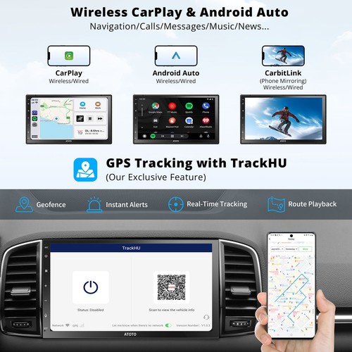 Radio Coche ATOTO S8 Android 7" con Escáner OBD2 GPS Navegación Bluetooth FM AUX-in 2Din - Imagen 4 de 9