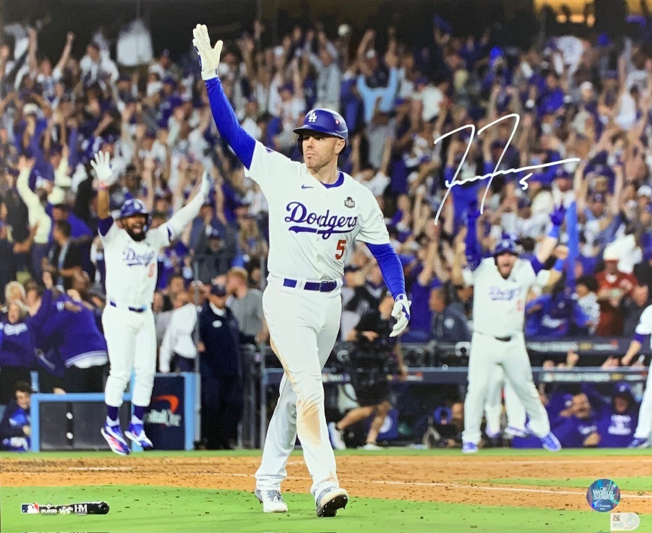 Freddie Freeman Autographed Signed Los Angeles Dodgers 2024 World Series Game 1 Grand Slam 16x20 Photo MLB COA B 
