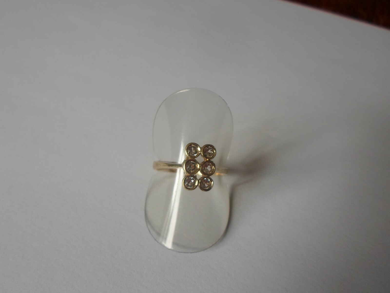 solid silver ring, vermilion, zirconium rectangle… - image 6