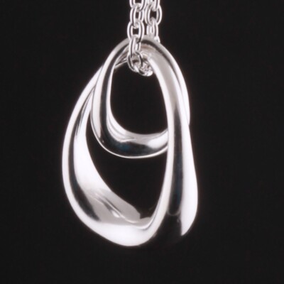 GEORG JENSEN Sterling Anhänger # 433A. Nachkommen, Silber. Jacqueline Rabun. NEU!