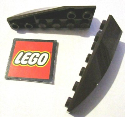 8 Lego dunkelbrauner Keil 2x6 doppelt umgekehrt rechts & links Design ID 41764 /41765