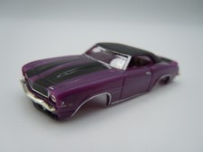 MODEL MOTORING PURPLE W/ BLACK '69 CAMARO RS SHELL  NEW  FITS AURORA TJET