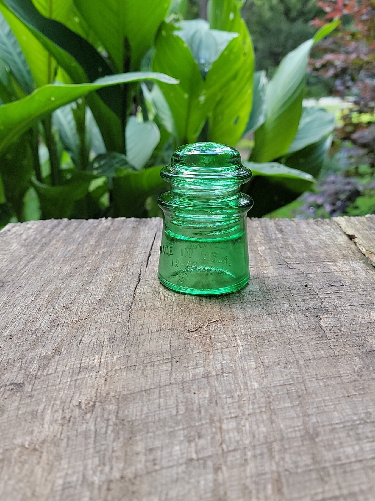 Vintage Glass Insulator Green Whitall Tatum 9 Stained Decorative Antique Glass eBay