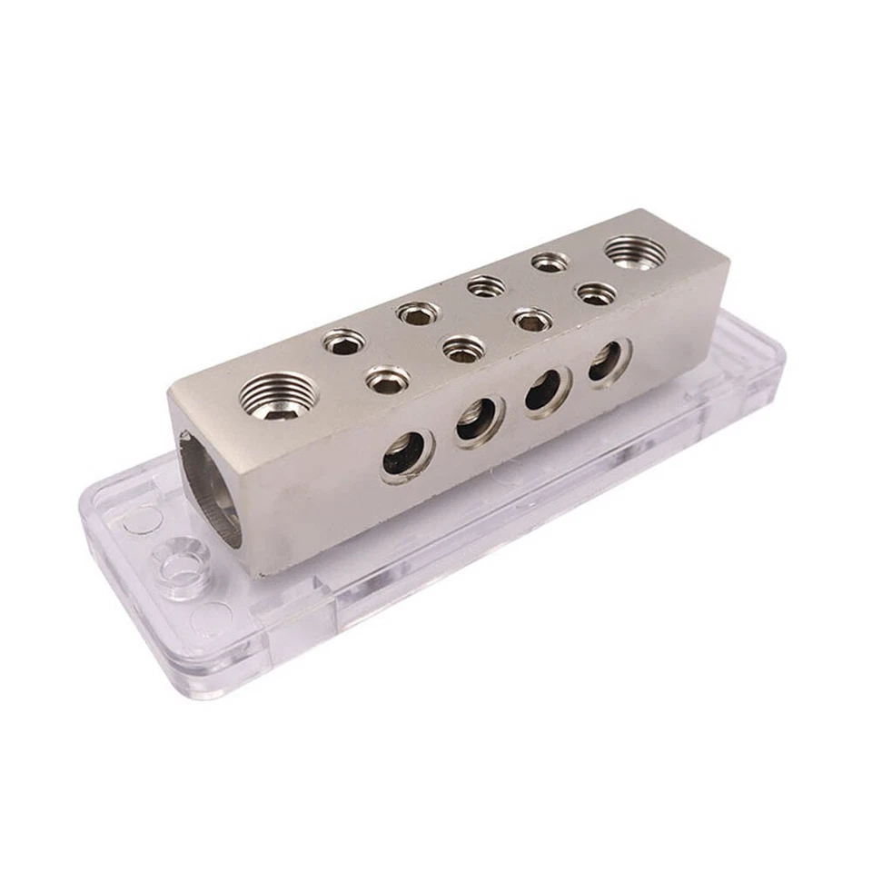 A4A 0/2 Gauge To 8 X 8 Gauge Power/Ground Distribution Block Brass US SHIP - Image 4 of 4