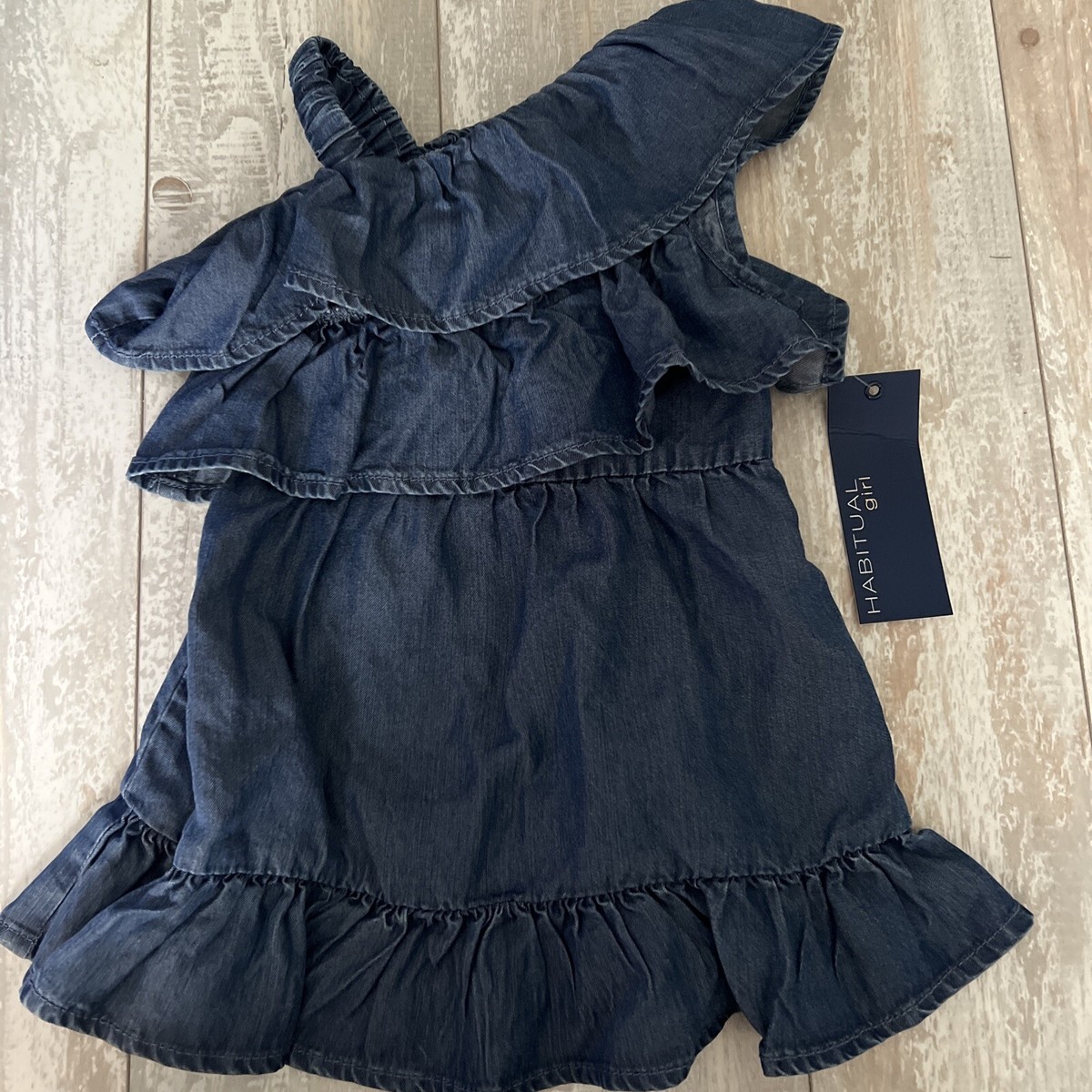 habitual denim dress women's Stretch Denim Shirtdress (Women)