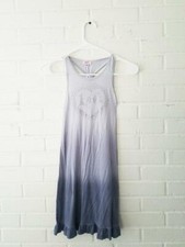 SOFI nordstrom Heart LOVE Studded boutique Gray ombre Midi maxi ruffle dress gir