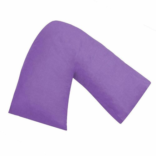Orthopedic V Shaped Pillow Case Cover Back Support Nursing Pregnancy PACK OF 2 - Picture 7 of 23