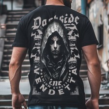 Vendetta Inc. Maglia uomo girocollo manica corta Darkside 2.0 nera VD-1395 Skull