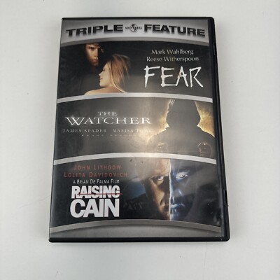 Fear/The Watcher/Rasing Cain - Triple Feature (DVD, 2007, 2-Disc Set)