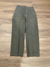 Men's VTG WWII USMC Green Wool Uniform Pants Sz 30x30 WW2 40s Marine Corp
