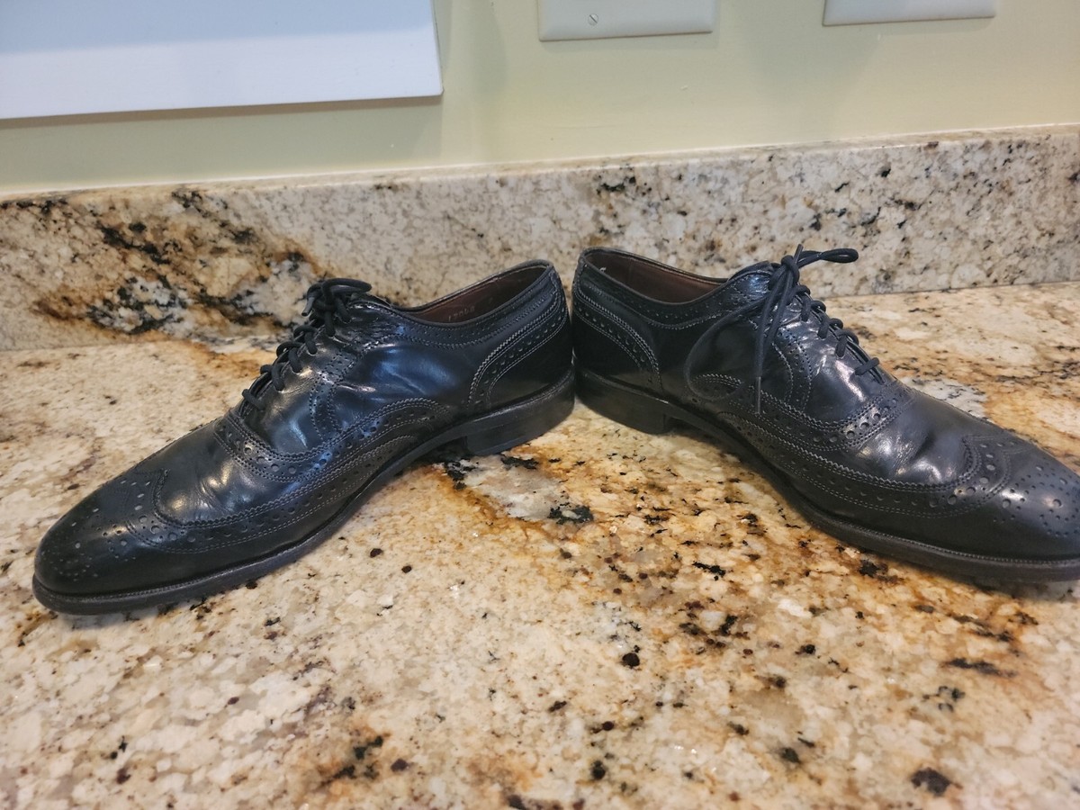 Allen Edmonds McAllister Mens 10B Black Wingtip Oxford Dress Shoes USA 6215 McAllister Wingtip Oxford Dress Shoe with Dainite Sole  main image 3