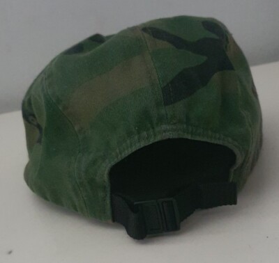 SS17 Supreme Front Panel Zip camp cap Woodland Camo Hat Red SS17 Supreme Front Panel Zip camp cap Woodland Camo Hat Red