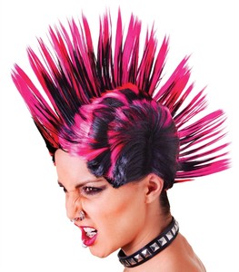 Adult Wig Unisex Punk Rock Mohican Mohawk Wig Hair Spike Fancy