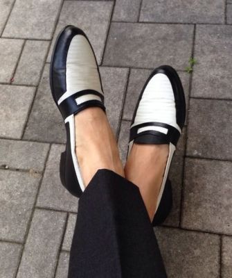 Handmade Formal Shoes Two tone Shoes, Men Penny loafer shoes Men