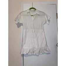 Zara Button-up White dress